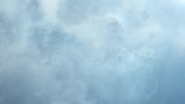 Blue Clouds Passing Through the Sky Loop. Soft clouds fly in the sky background seamless loop animation.
