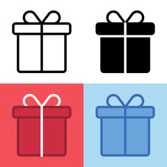 Illustration vector graphic of Gift Icon. Perfect for user interface, new application, etc