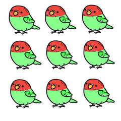 Red Green bird