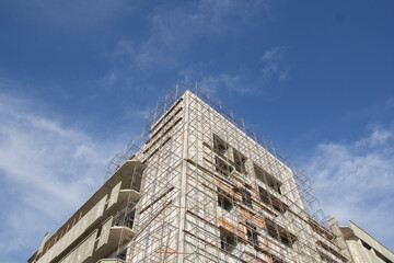 Building construction site