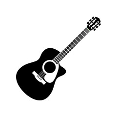Fototapeta premium guitar logo icon design template vector