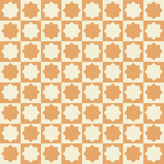 Islamic Pattern - Seamless islamic chess board pattern suitable for background, design asset, fabric, ramadan, wrapping paper, and wallpaper	