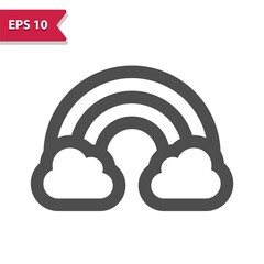 Rainbow Icon. Weather, Cloud, Clouds