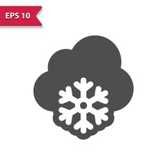 Snowing Icon. Snow, Cloud, Snowflake, Weather, Winter