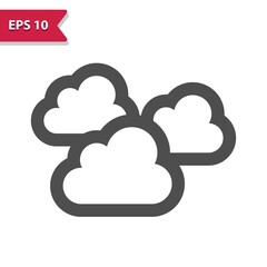 Clouds Icon - Weather, Cloudy, Cloud, Three Clouds