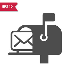 Mailbox With Letter Icon