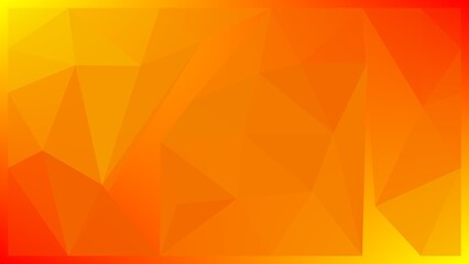 abstract geometric background composed of triangles in yellow and red colors