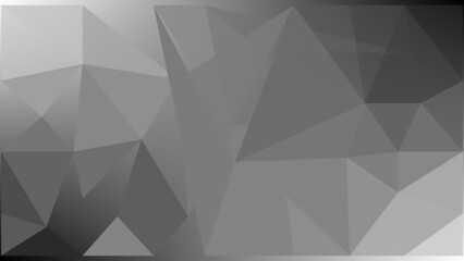 abstract geometric background composed of triangles in monochrome color