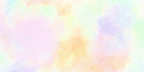 Abstract multi colorful background and  Watercolor background with Hand painting soft pink and multi color splashes for artistic banner, template postcard design and multi color background.