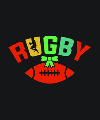 Rugby football t-shirt design