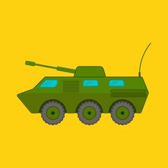 personnel carrier armored vehicle vector design