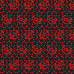 patrón rojo y negro