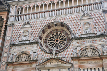 Obraz premium Bergamo, Cappella Colleoni dettaglio rosone