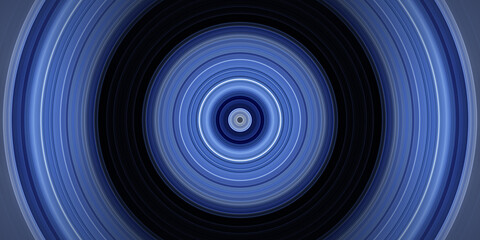 Fraktal Hintergrund Blau Kreis
