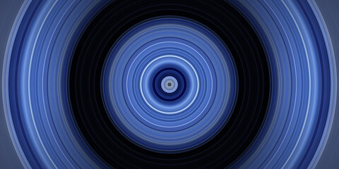 Fraktal Hintergrund Blau Kreis