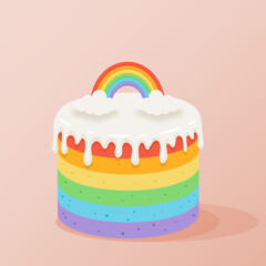rainbow cake