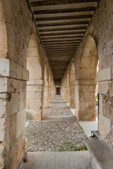 details of the buildings of the historic center of the city of Lerma in the province of Burgos, Spain
