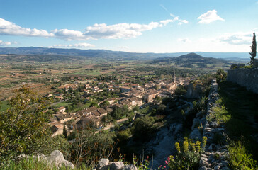 Obraz premium Eglise, Menerbes, Parc naturel régional du Luberon, 84, Vaucluse