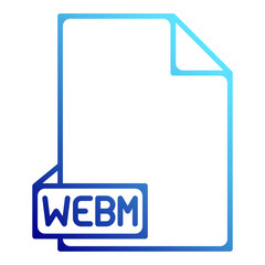 Obraz premium file extension webm