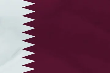 Fotobehang Qatar Flag. Backgorund © C.MALE