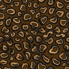 animalistic colorful seamless pattern imitating the skin of a leopard, zebra, giraffe. Bright rich bold pattern with a print of African safari animals in colorful stylish mimicking in nature