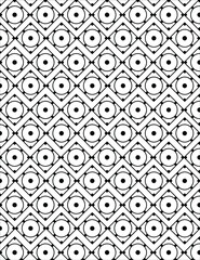 Round circle Geometric seamless pattern design black and white textures seamless patterns vector illustration can be used for print, wallpaper, background, surface design, textile, fashion, cards.