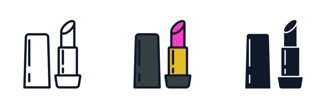 lipstick icon symbol template for graphic and web design collection logo vector illustration