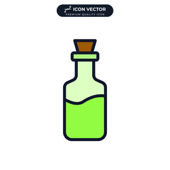 oil bottle icon symbol template for graphic and web design collection logo vector illustration
