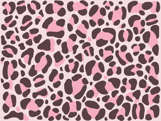 Fond motifs léopard. Répétition de textures rose