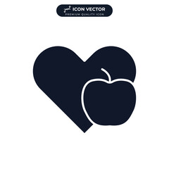 healthy icon symbol template for graphic and web design collection logo vector illustration