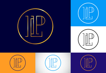 Initial Monogram Letter L P Logo Design Vector. Graphic Alphabet Symbol For Corporate Business