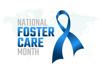 vector graphic of national foster care day good for national foster care day celebration. flat design. flyer design.flat illustration.