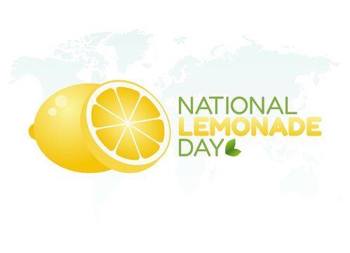 vector graphic of national lemonade day good for national lemonade day celebration. flat design. flyer design.flat illustration.