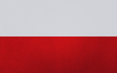 Poland flag. Vintage texture style