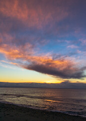 Fototapeta na wymiar Sunset Over Admiralty Inlet, Washington