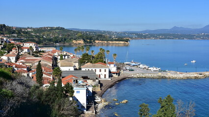 Fototapeta na wymiar port in Koroni village in Greece,Peloponnese island