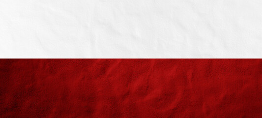 Poland background pattern template - Abstract stone concret wall texture in the colors of polish flag