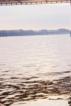 sunset over the river / Korea Han-river / film photography