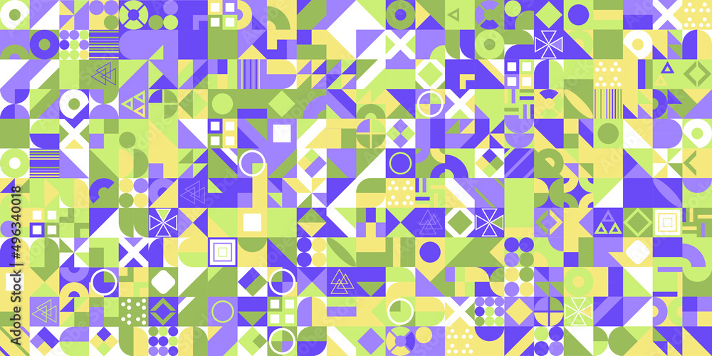 Poster modern abstract geometric pattern with different shapes. abstract texture background for cover poste