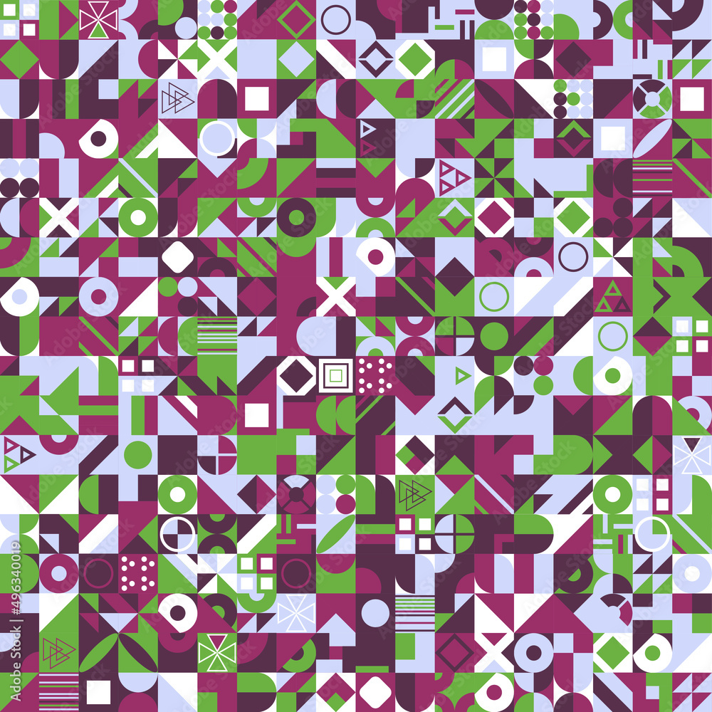 Poster modern abstract geometric pattern with different shapes. abstract texture background for cover poste
