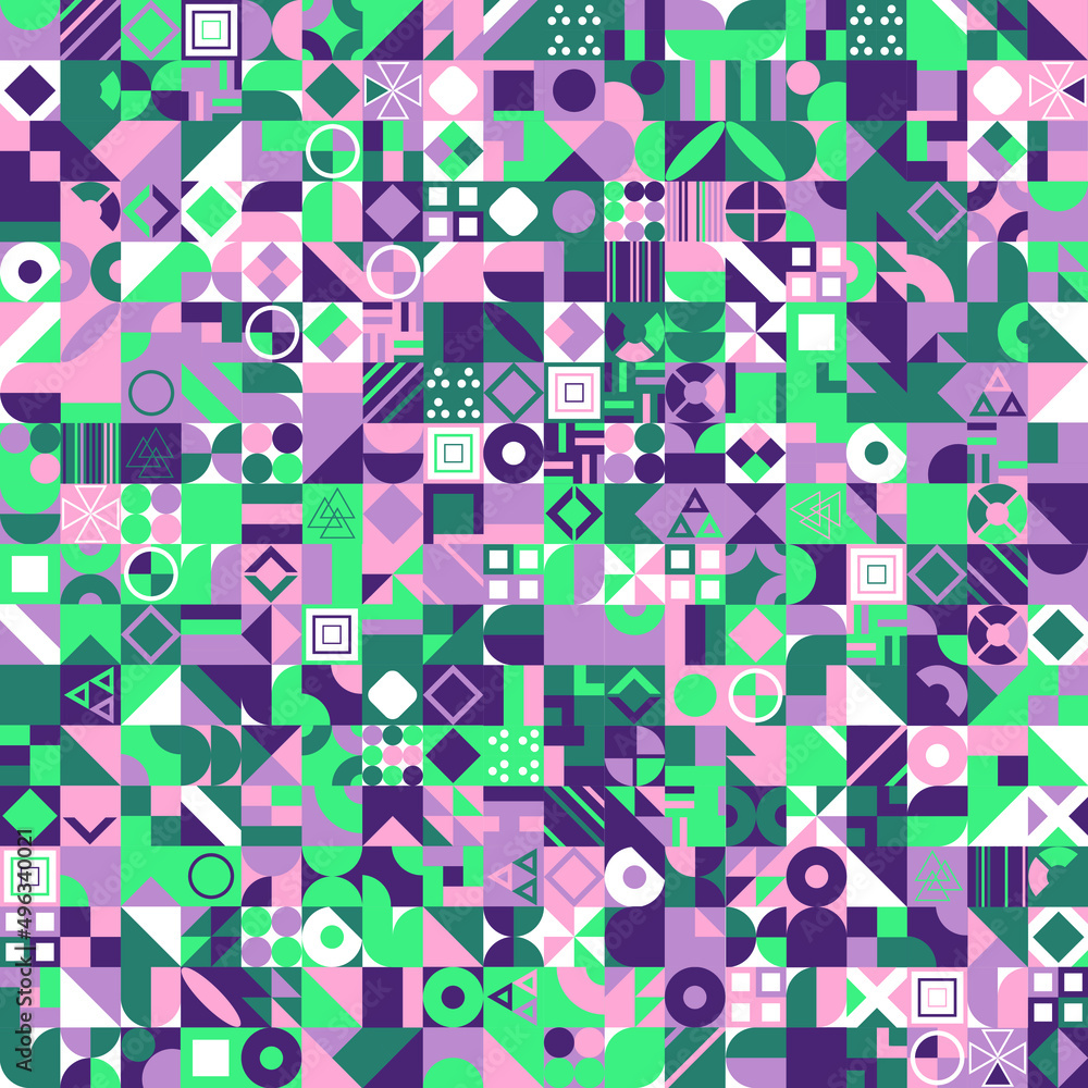 Poster modern abstract geometric pattern with different shapes. abstract texture background for cover poste