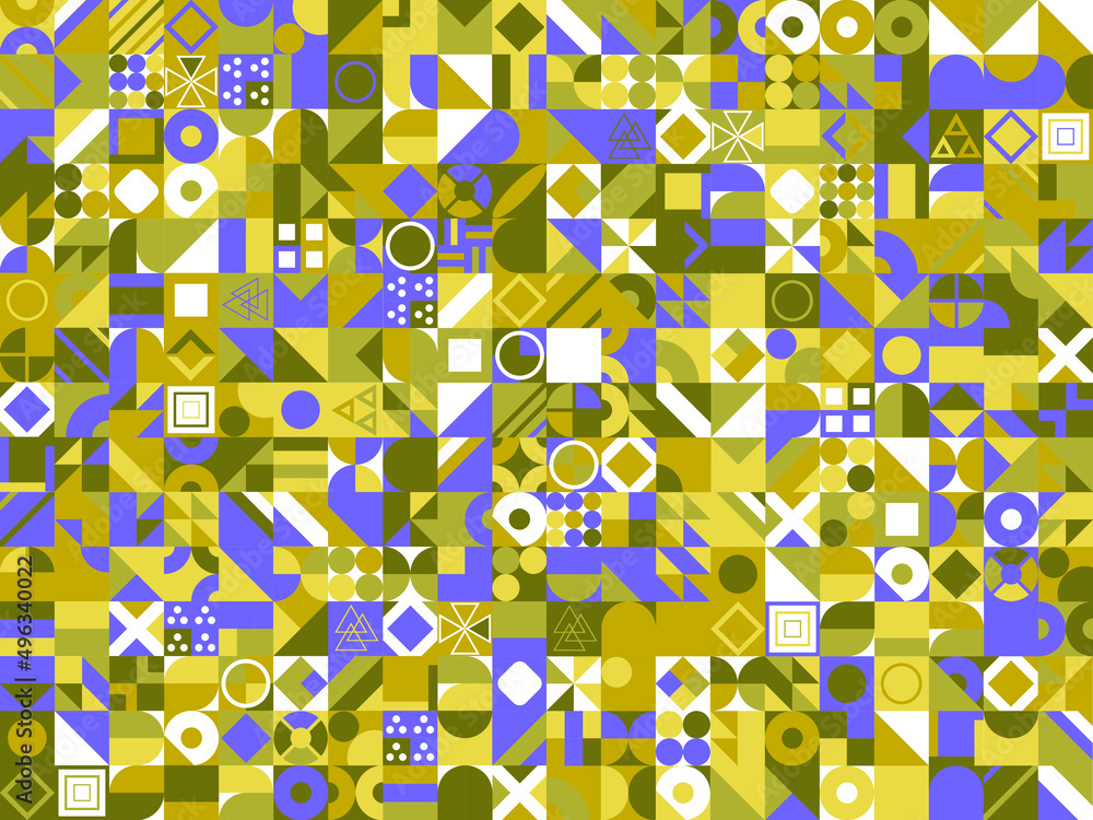 Poster modern abstract geometric pattern with different shapes. abstract texture background for cover poste