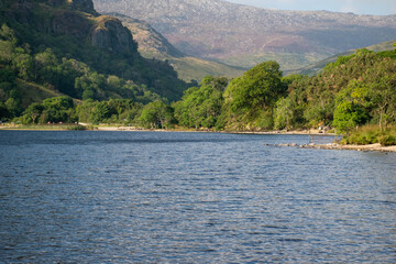 Down by the waterside at Llyn Gwynant in Snowdonia National Park, Wales