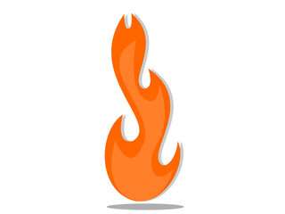 blazing fire vector illustration