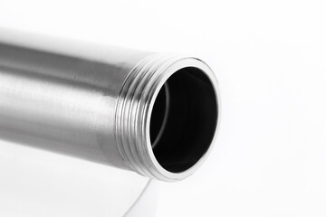 Steel pipe. Shower column extension.