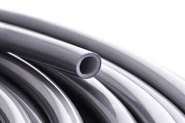 Flexible pipe on underfloor heating made of cross-linked polyethylene with an oxygen barrier....