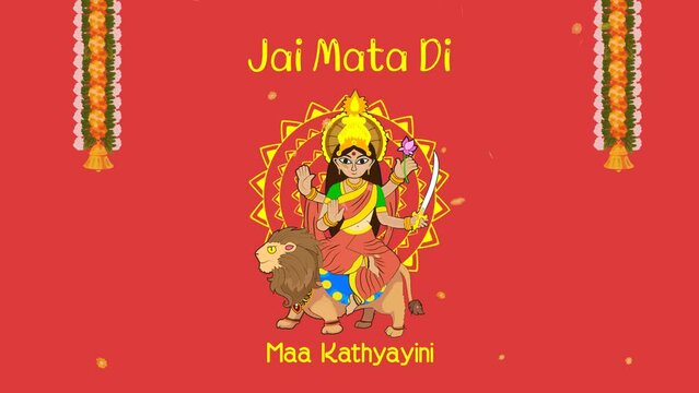 Happy Navratri - Goddess Durga - Sixth Form- Maa Kathyayini