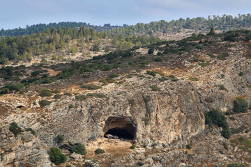 The cave near Beit-Shemesh, Israel - obrazy, fototapety, plakaty