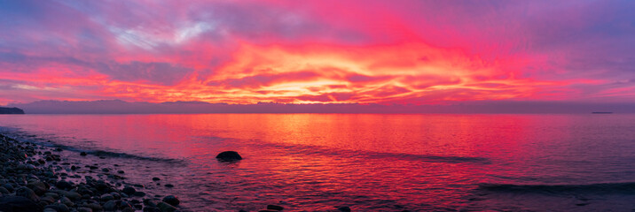 Whidbey Island Sunset, Washington, USA