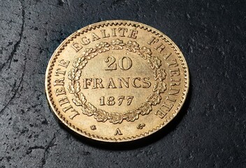 Frankreich 20 Francs 1877 A Münze Génie Paris